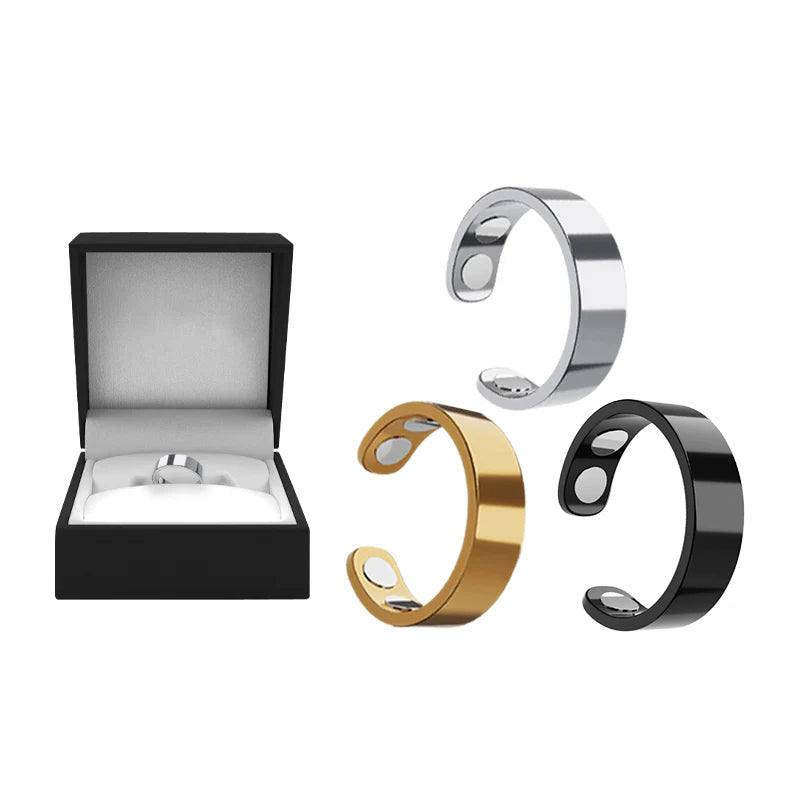 Magnetic Ring - Elegant Stainless Steel Ring - Magnet Rings