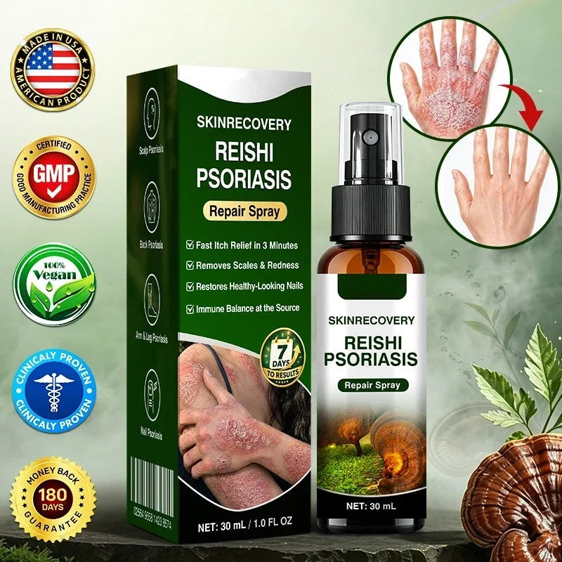 🇺🇸🏆👨‍⚕️✅SkinRecovery Reishi Psoriasis Repair Spray