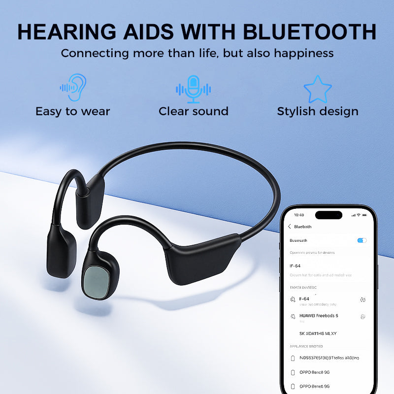 Feel the Joy. Shop the Season 🎄💖 💥 LIMITED TIME OFFER!🔥Bone Conduction Smart Hearing Aid Bluetooth Earphones