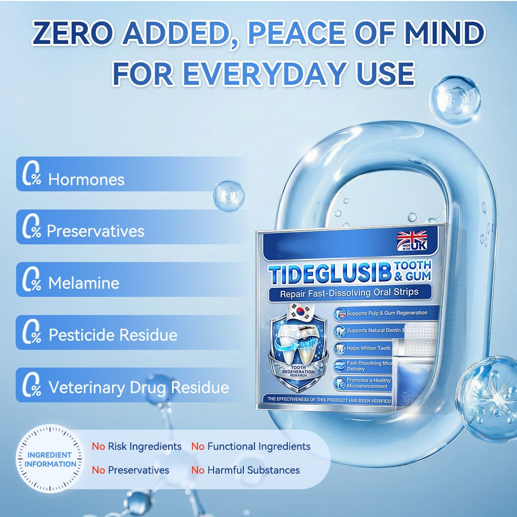 🦷 Tideglusib Fast‑Dissolving Tooth & Gum Repair Oral Strips 💥🎉 (Supports tooth repair and helps relieve gum discomfort and other common oral concerns)