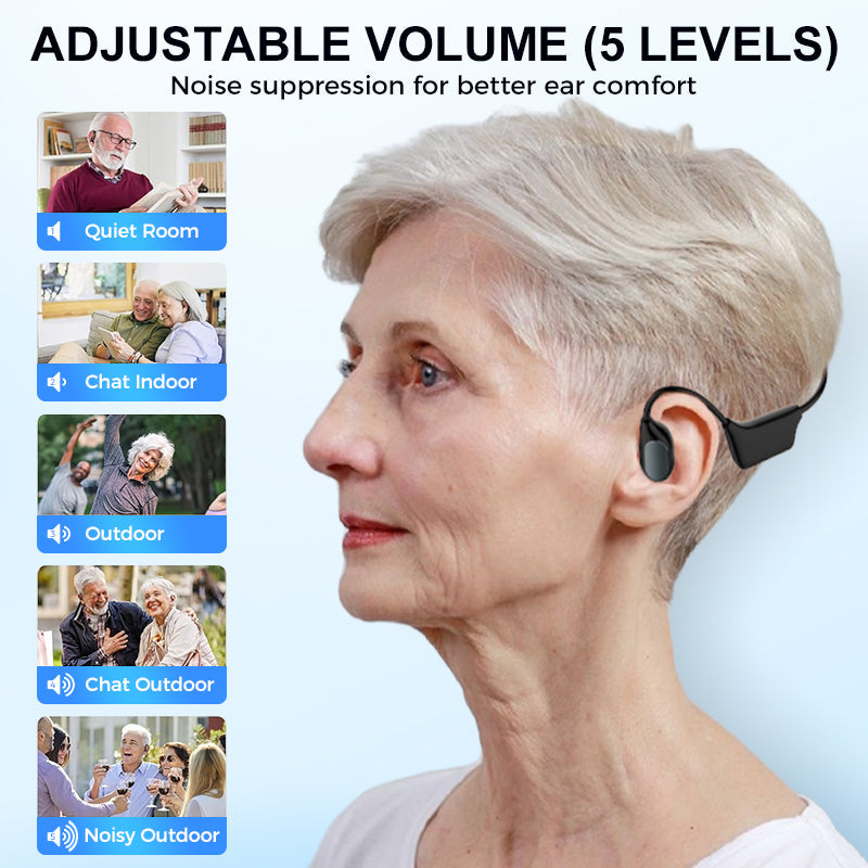 Feel the Joy. Shop the Season 🎄💖 💥 LIMITED TIME OFFER!🔥Bone Conduction Smart Hearing Aid Bluetooth Earphones