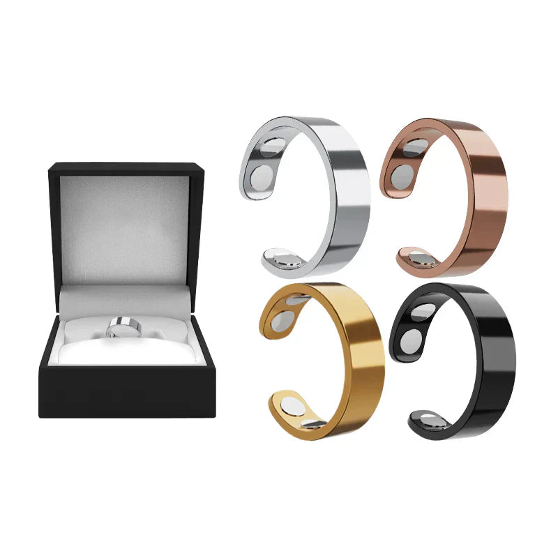 Magnetic Ring - Elegant Stainless Steel Ring - Magnet Rings