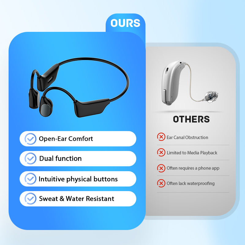 Feel the Joy. Shop the Season 🎄💖 💥 LIMITED TIME OFFER!🔥Bone Conduction Smart Hearing Aid Bluetooth Earphones
