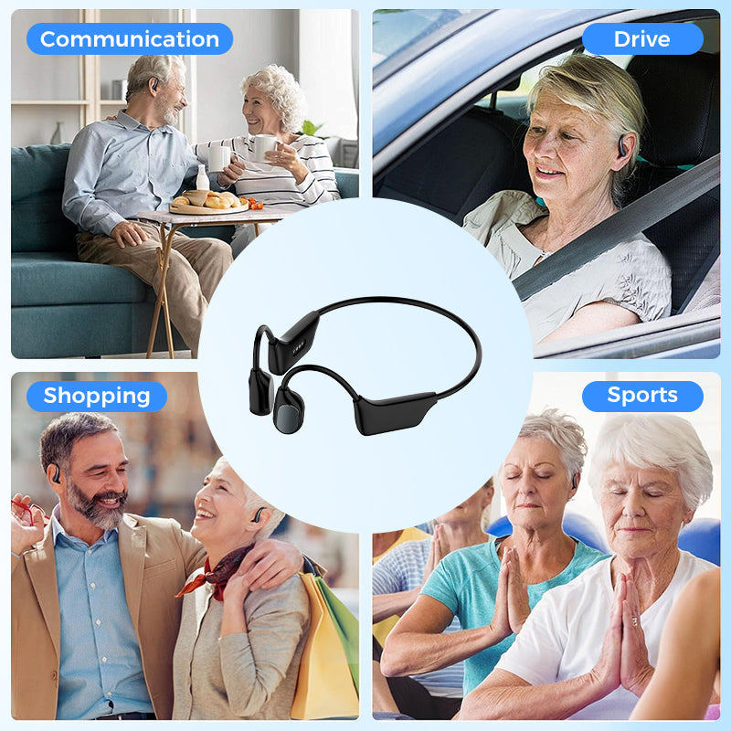Feel the Joy. Shop the Season 🎄💖 💥 LIMITED TIME OFFER!🔥Bone Conduction Smart Hearing Aid Bluetooth Earphones