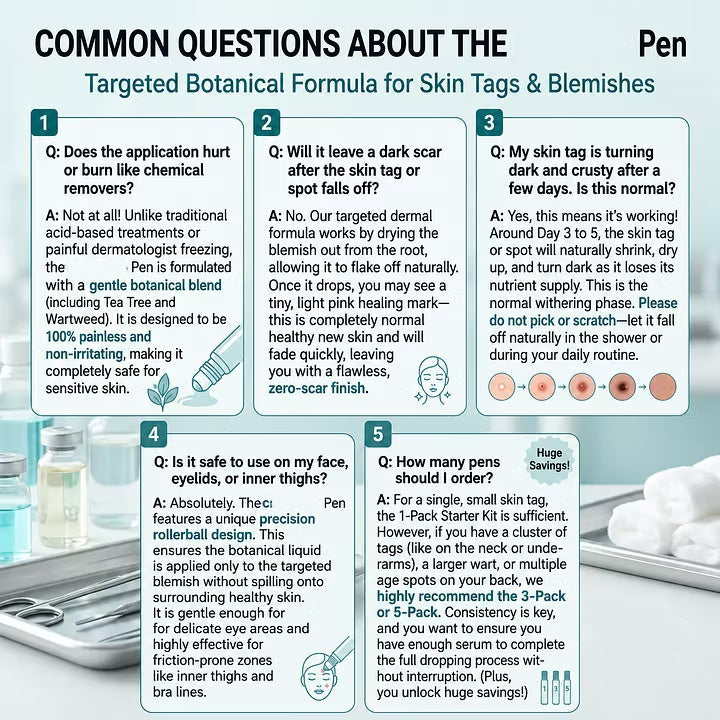 7-Day Skin Tag & Spot Eraser Painless & Scar-Free Advanced Imperfection Removal Rollerball Pen🍓